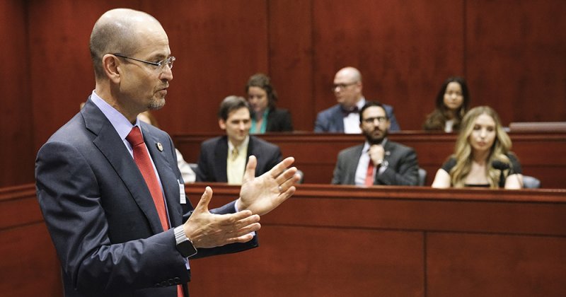 Professor Esposito before a TAHP competition