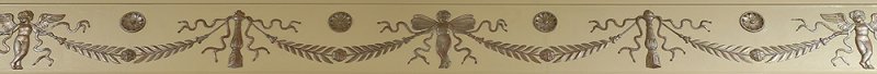 Angel swag bas relief detail in BW building