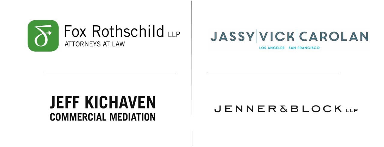 MLRC Sponsors 2023 Slide 2: Fox Rothschild, Jassy Vick Carolan, Jeff Kichaven Commercial Mediation, Jenner & Block, 