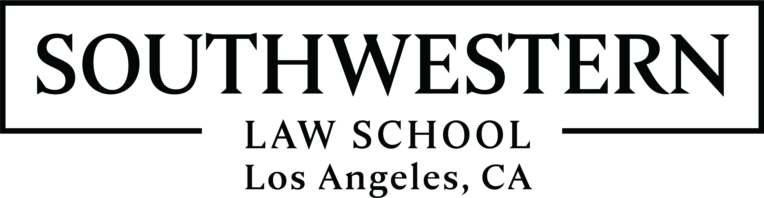 2023 Southwestern Law School Logo in Black