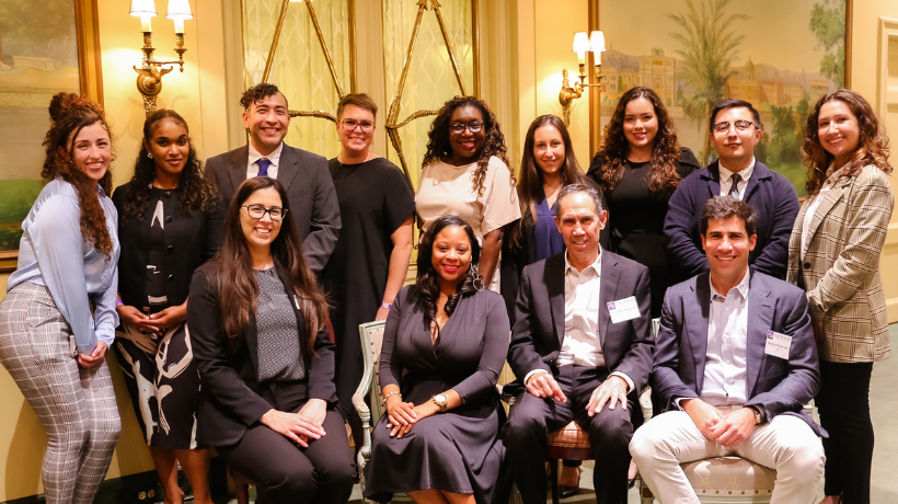 2022 JHP Award Reception group photo of JHP Fellows with Honoree Ashley Williams