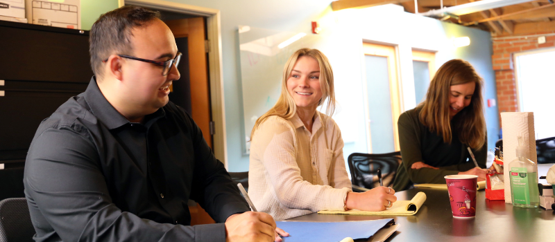 Southwestern student at externship