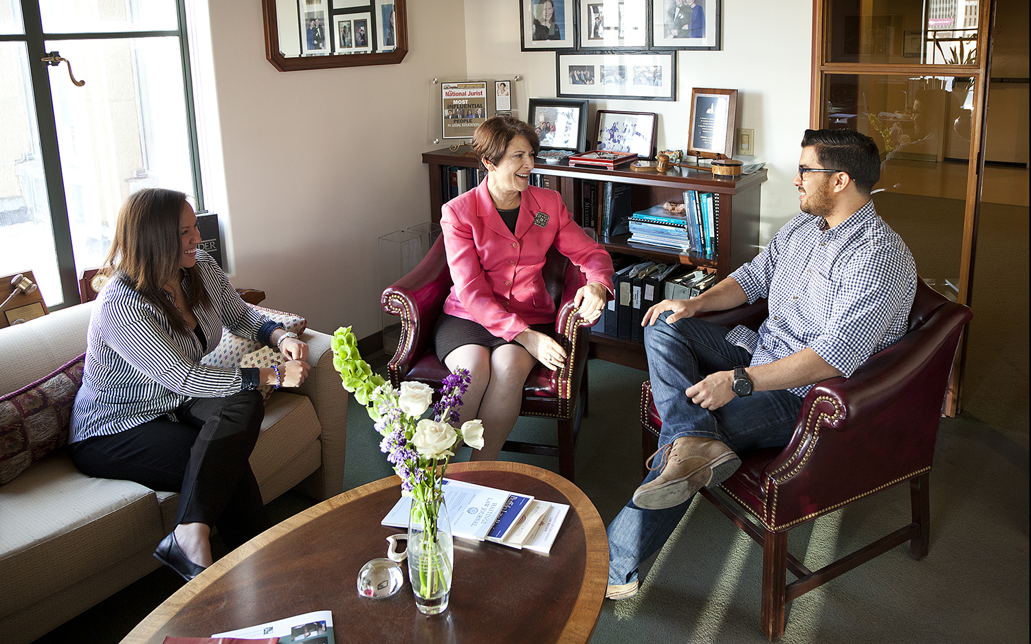 in Professor Catherine Carpenter's office