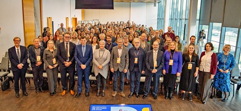 Professor Epstein large group photo at European Year of Digital Citizenship Education –Closing Conference – The Way Forward.