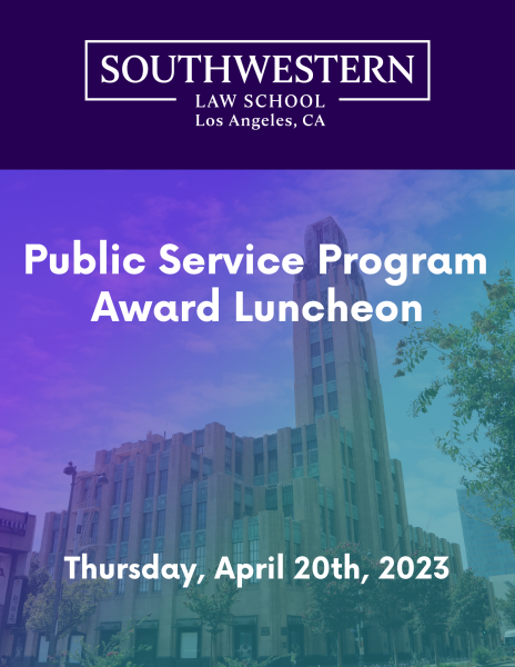 2023 Public Service Program Award Luncheon Digital Brochure