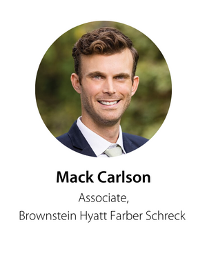 Mack Carlson, Associate, Brownstein Hyatt Farber Schreck