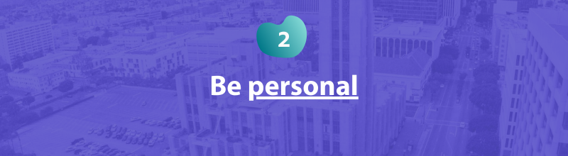 Personal Statement Tip 2 - Be personal