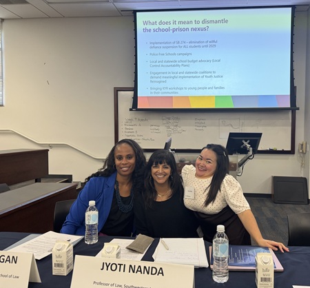 Prof. Jyoti Nanda with with three colleagues (from Loyola L.A., Northwestern, and Stanford)