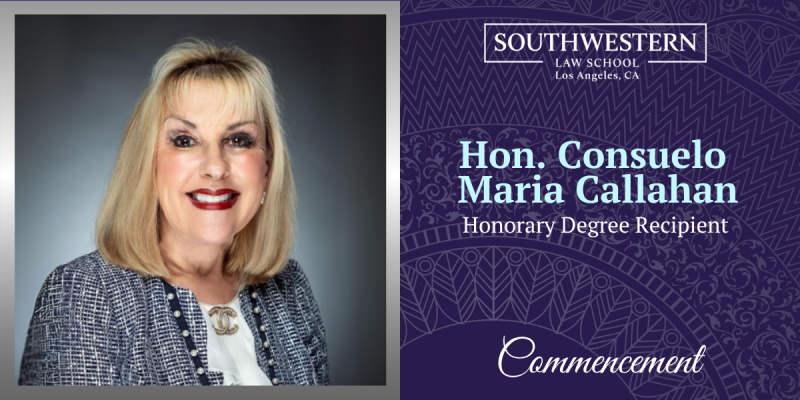 Hon. Consuelo Maria Callahan - Honorary Degree Recipient