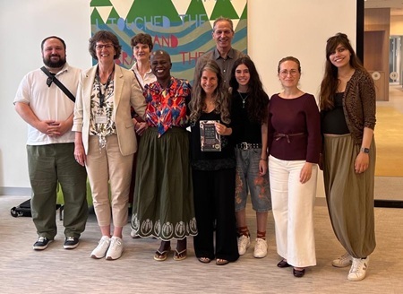 Prof. Freeman (center) with faculty members of the Amsterdam Centre for World Food Studies, the Amsterdam Sustainability Institute, and the VU Centre for International Collaboration