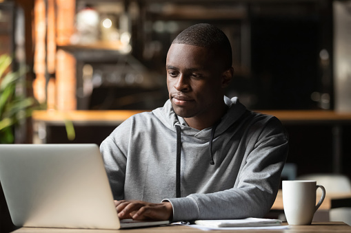 student studying