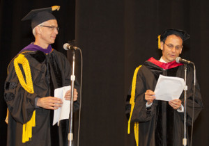 Professors Heilman and Dorff as the Grand Marshals