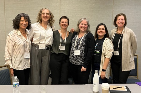 Yvette Lindgren at roundtable with other panelists/scholars