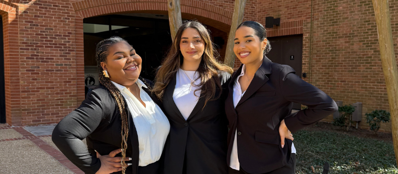 SCALE students in profession wear smiling