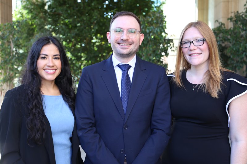 Jessica Garcia, Andrew Luftala, and Claire McCall