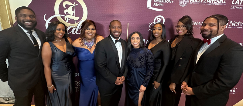 Left to Right: Chinonso Anokwute, Allison Toliver, Jina Ballenger, Quentin Warren, Desirae Ibarra, Layah Mosley, Monet Smith, Justen Williams