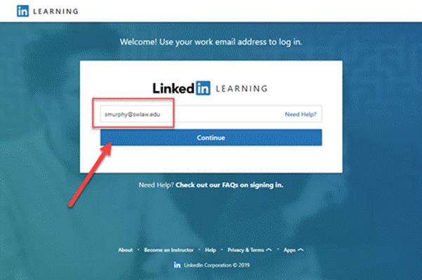 LinkedIn Learning login