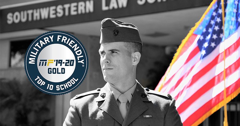 Image - Southwestern Law School Designated Military Friendly Top 10 Graduate School Image - Southwestern Law School Designated Military Friendly Top 10 Graduate School