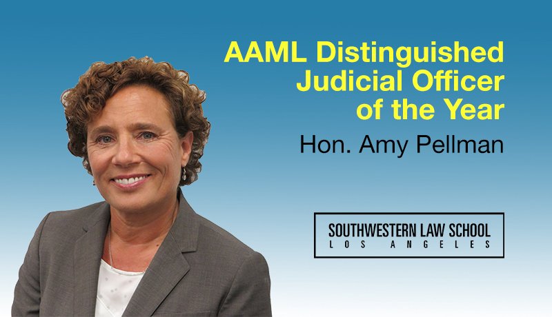 Image - Hon. Amy Pellman SoCal AAML Distinguished Judicial Officer of the Year Award