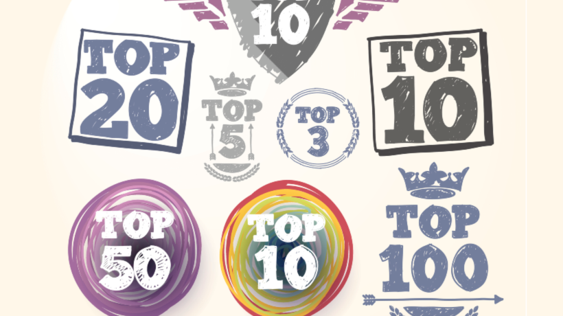 Image-top 10, top 20, top 50, top 100 graphics