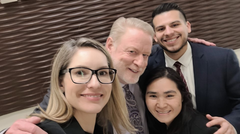 Team Wagner featuring Piper Hinson, Professor Cameron, Kristy Ngo, and John Good 