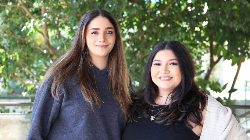 Hailey Roknipour and Cindy Berganza