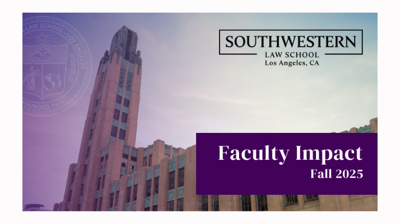 Faculty Impact, Fall 2025