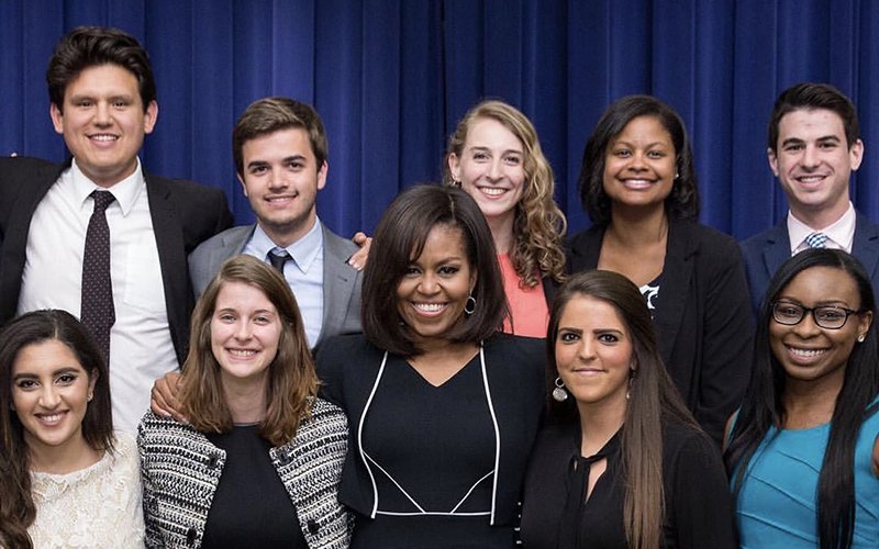 Davetta Selma with Michelle Obama