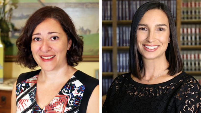 Deans Anahid Gharakhanian and Natalie Rodriguez
