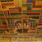 Ceiling mural in Cactus Lounge