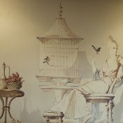 Elizabeth Duquette mural in Law Library