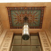 Light above Wilshire Blvd. entrance