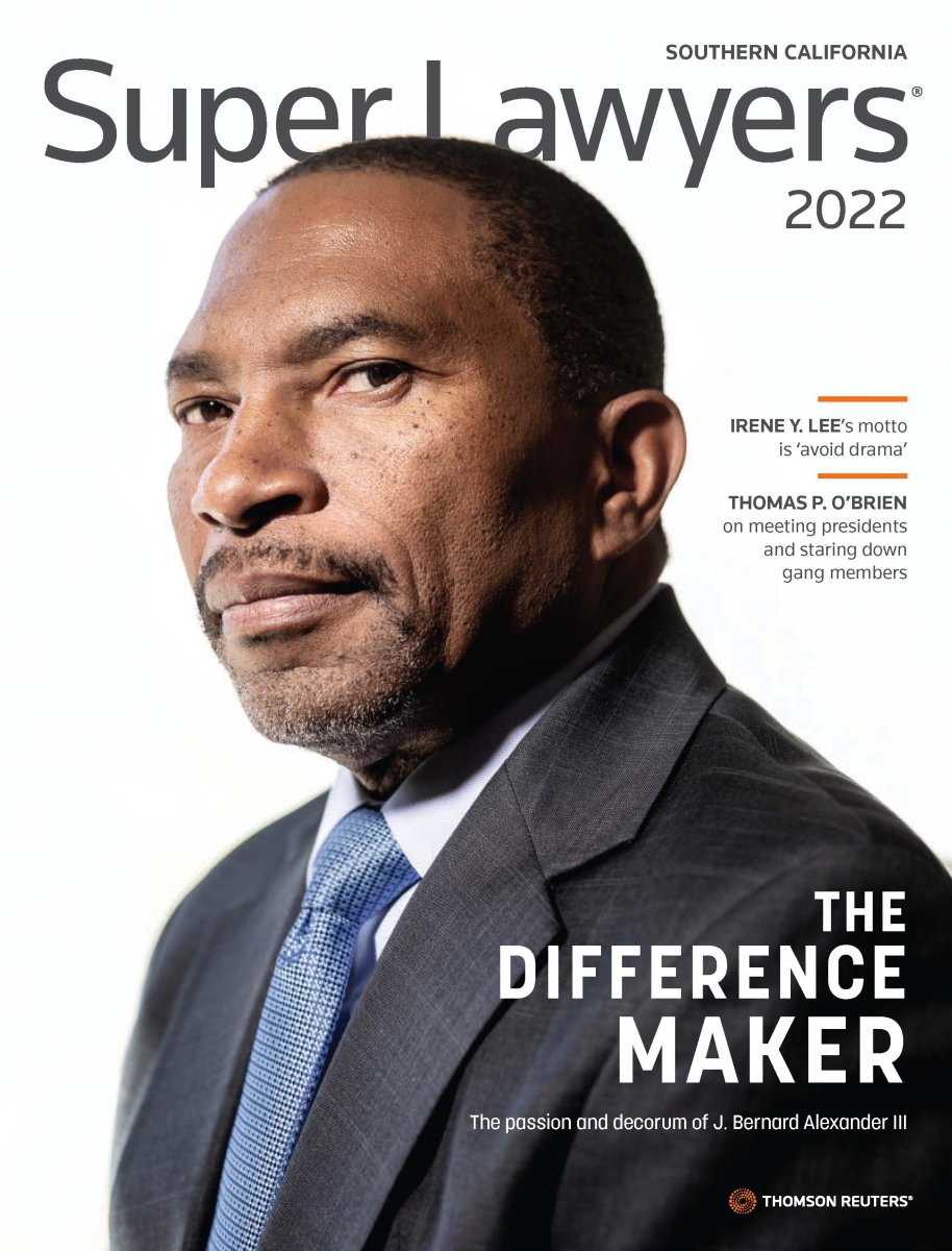 2022 Super Lawyers Cover featuring J. Bernard Alexander III