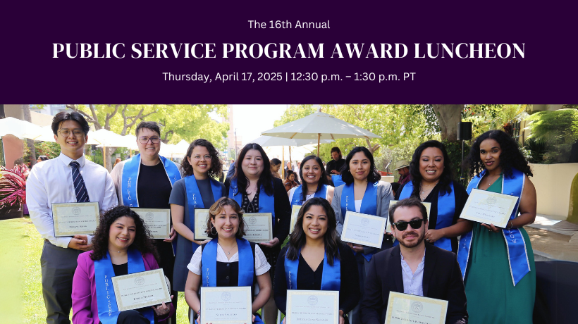 The 16th Annual Public-Service Program Award Luncheon — April 17, 2025 ...
