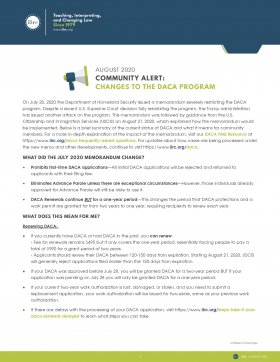 Image - ILRC, DACA Updates September 2020