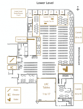 Library Map Lower Level