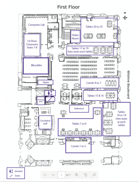 Libary Map First Floor