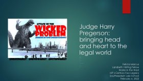 Judge Harry Pregerson: bringing head and heart to the legal world