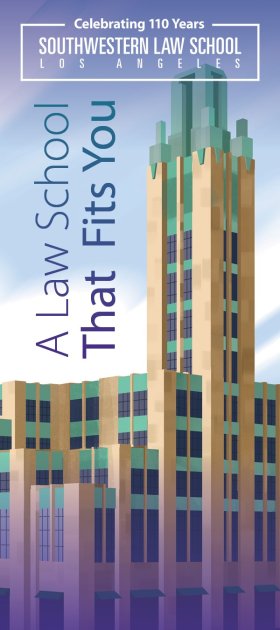 Southwestern J.D. Programs and Concentrations Tiered Brochure Cover