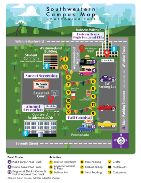 SWLAW Homecoming Campus Map 2022