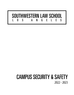2022 Campus Security & Safety Brochure Cover