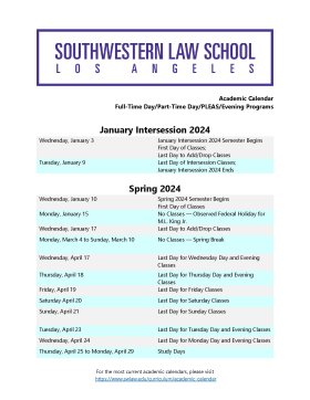 Intersession and Spring 2023-24 Academic Calendar Front Page