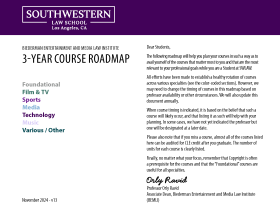 BEMLI-3-YEAR COURSE ROADMAP Front Page