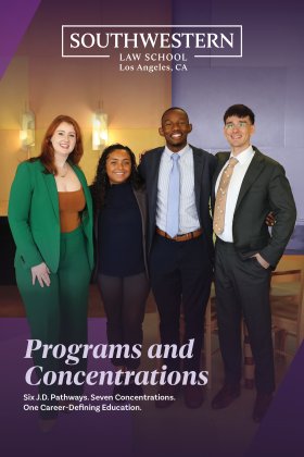 Southwestern J.D. Programs and Concentrations Brochure Cover