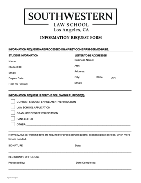Information Request Form