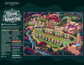 2026 Homecoming Map - Bison in Wonderland themed