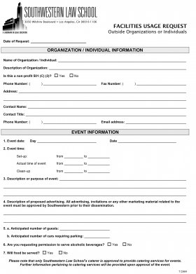 Publications Facilities Usage Request Form