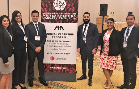 Image - Southwestern students at the 2019 ABA Judicial Clerkship Program