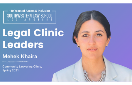 Image - Legal Clinic Leader Mehek Khaira Community Lawyering Clinic Spring 2021