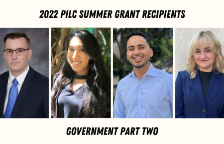 Collage of headshots of 2022 PILC Grant Recipients Working in Government
